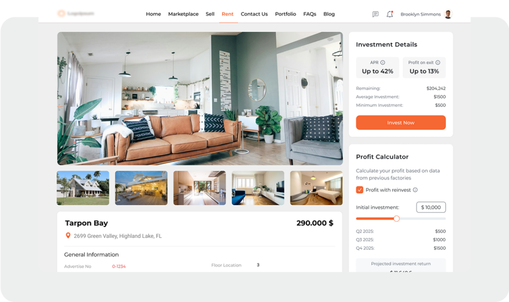 Real estate tokenization platform image